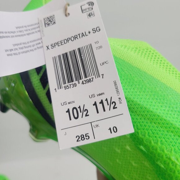 NEW Adidas X Speedportal+ SG Soccer Cleats GW8418 Size 10.5 Solar Green #1
